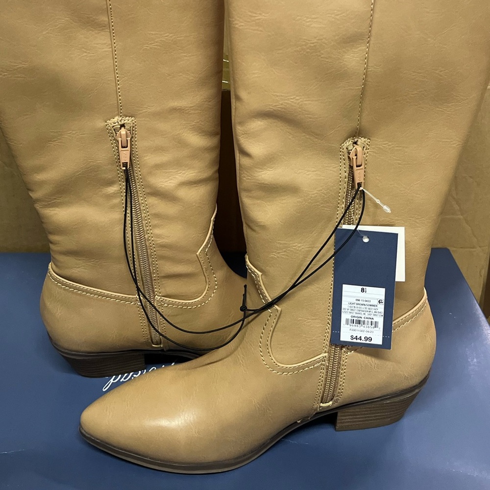 NWT! Universal thread Sommer western boots (tall light brown boots, pointed toe) - Picture 5 of 5